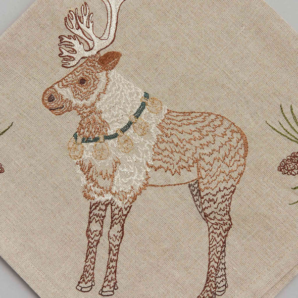 Christmas Cheer Reindeer Dinner Napkin