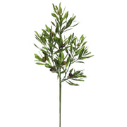 26" Green Olive Leaf Spray 3/pk: Green