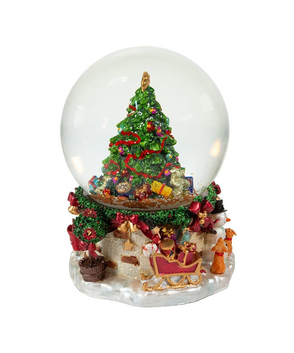 Musical Christmas Tree Water Globe