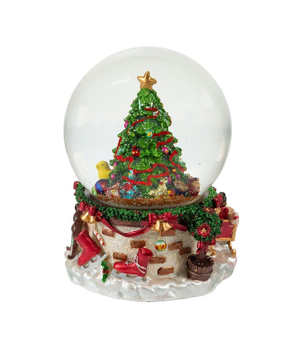 Musical Christmas Tree Water Globe