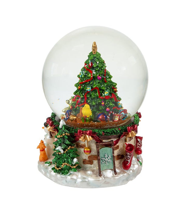 Musical Christmas Tree Water Globe