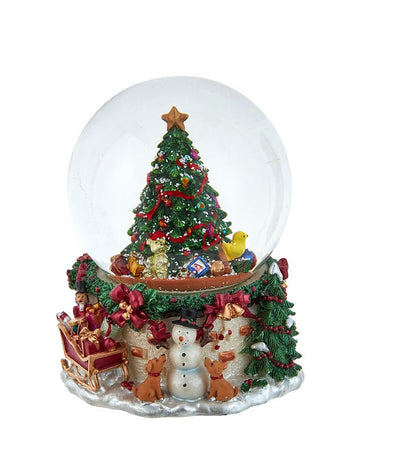 Musical Christmas Tree Water Globe