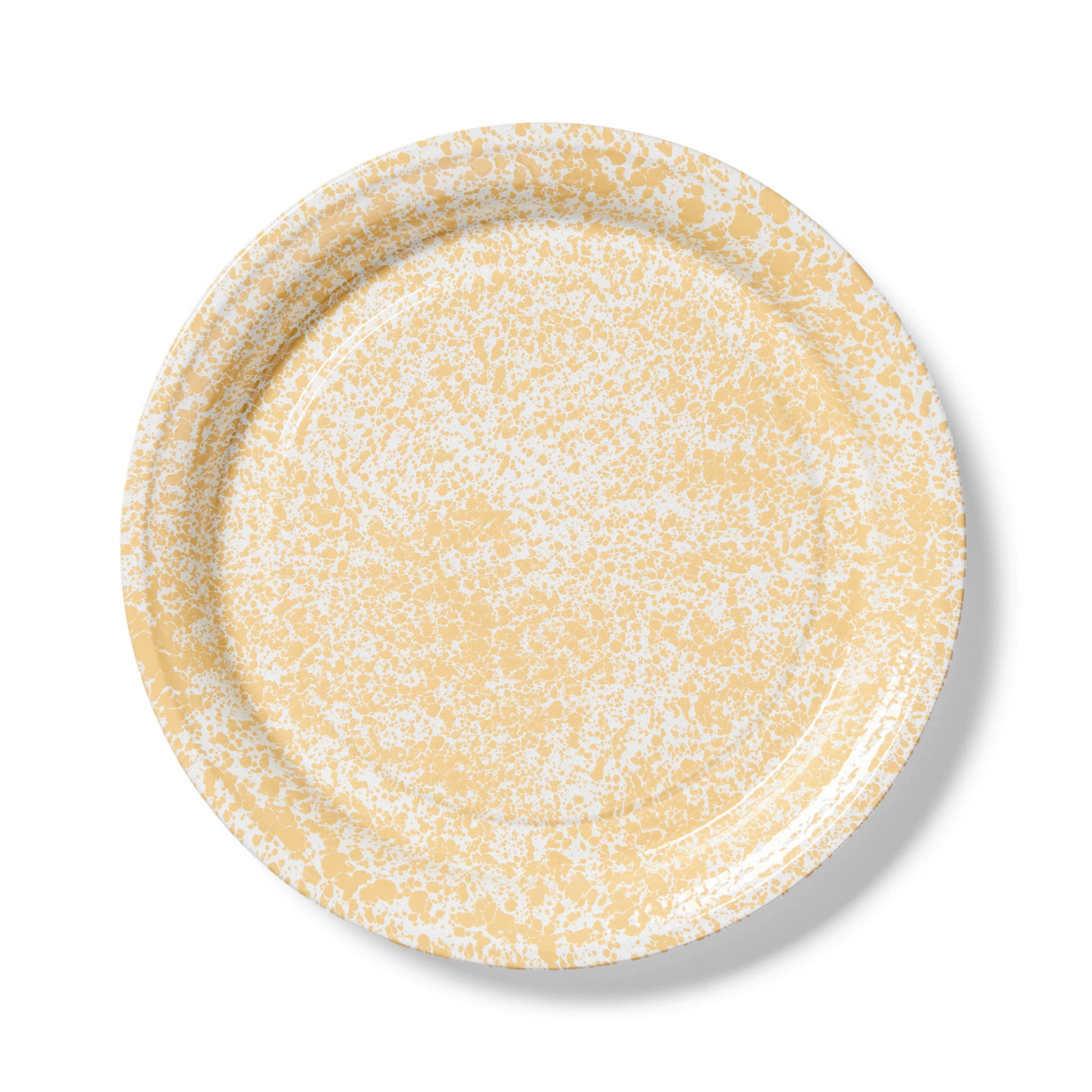 Splatter Enamelware Large Round Tray
