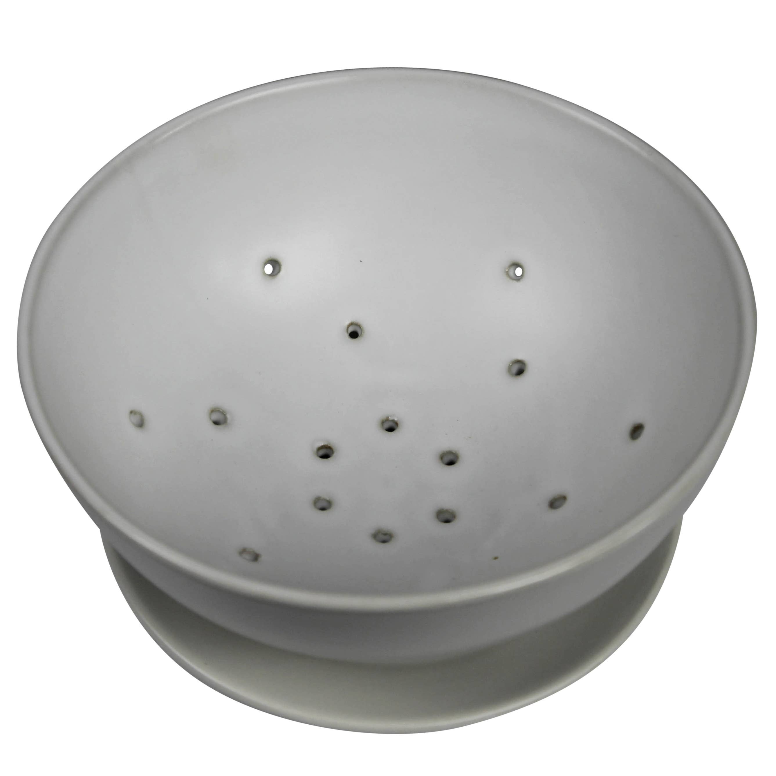 Drift Berry Bowl with Saucer, Ceramic.
