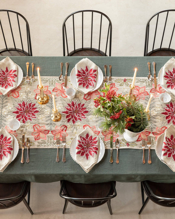 Poinsettia Dinner Napkin