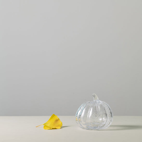 Glass Crackle Pumpkin