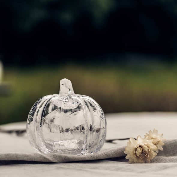 Glass Crackle Pumpkin