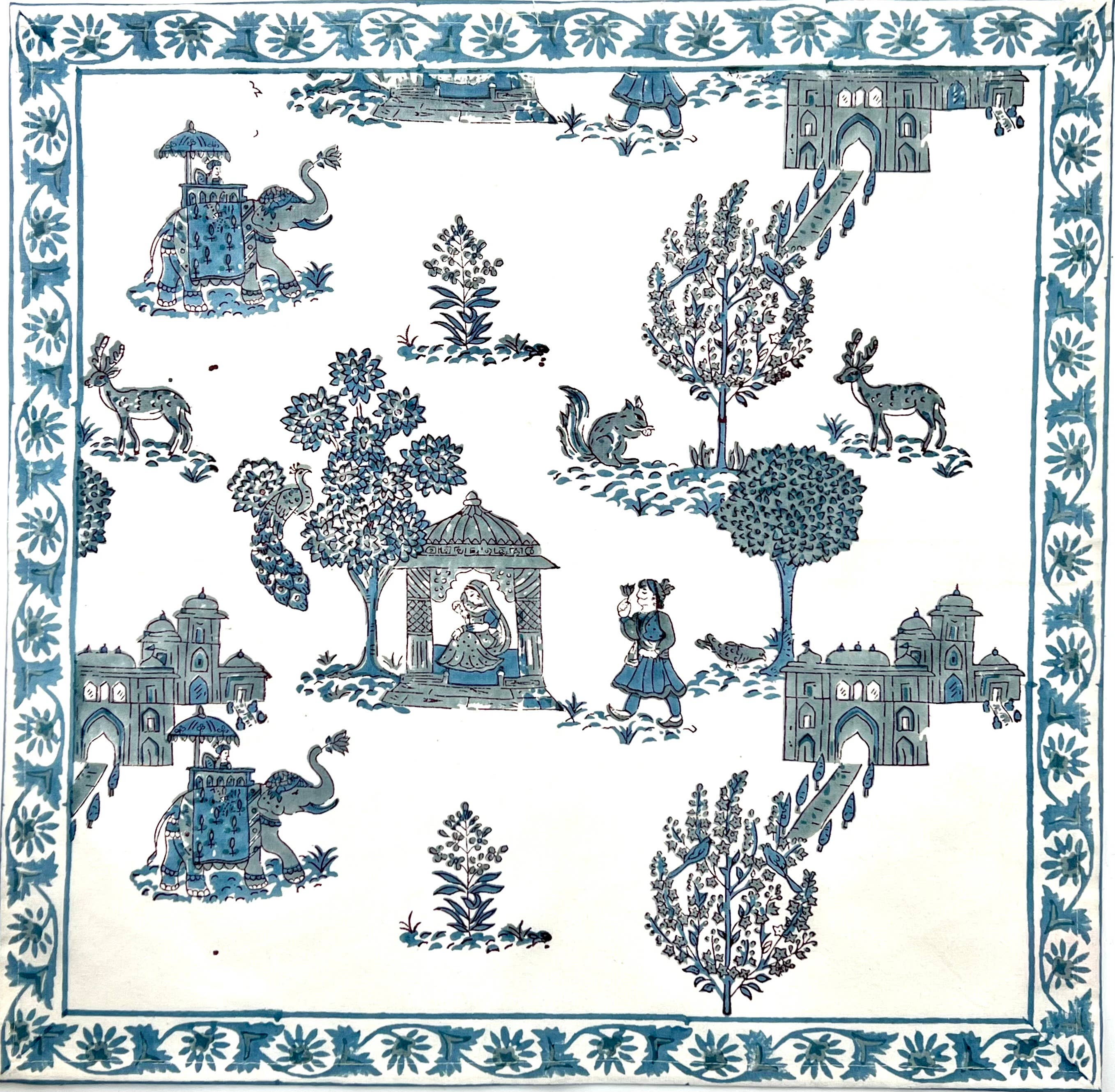 RAJ Blue Napkin (s/4)