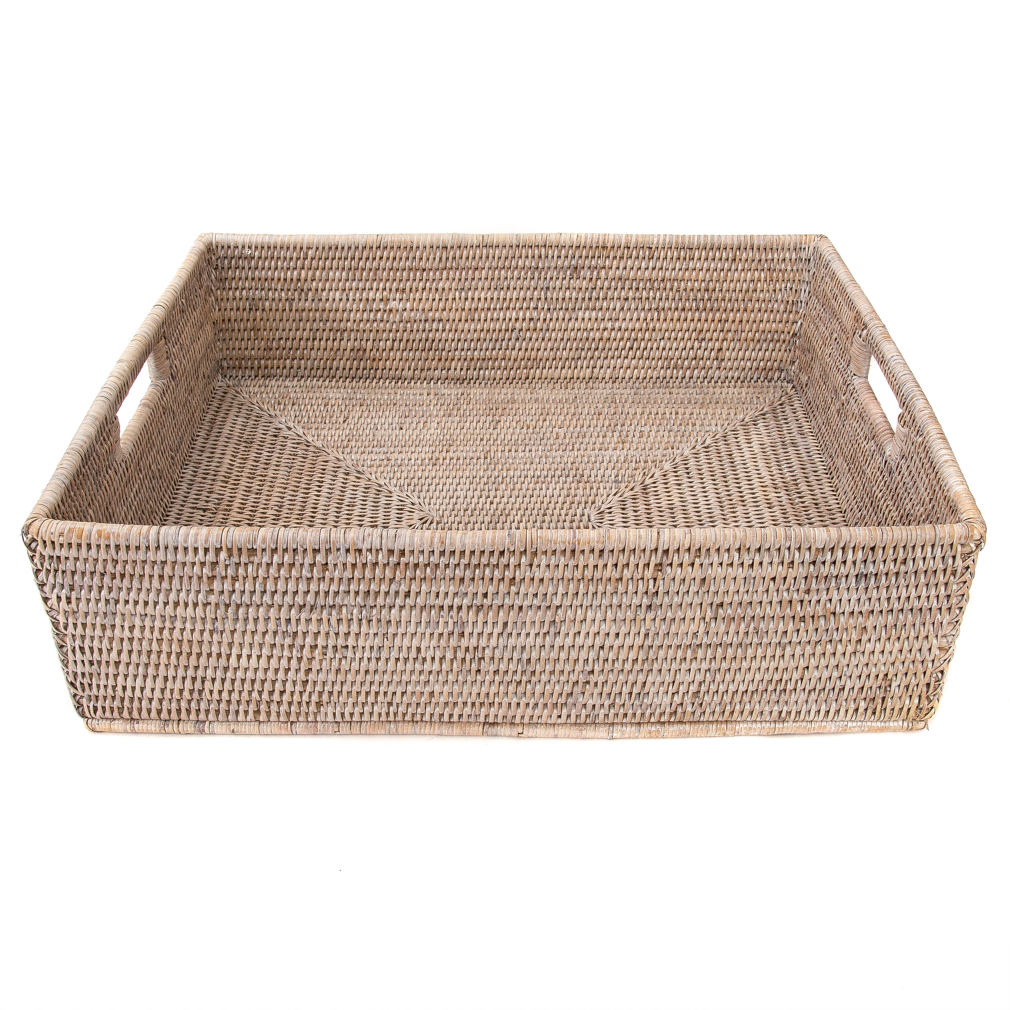 Artifacts Rattan™ Rectangular Storage Basket: Honey Brown