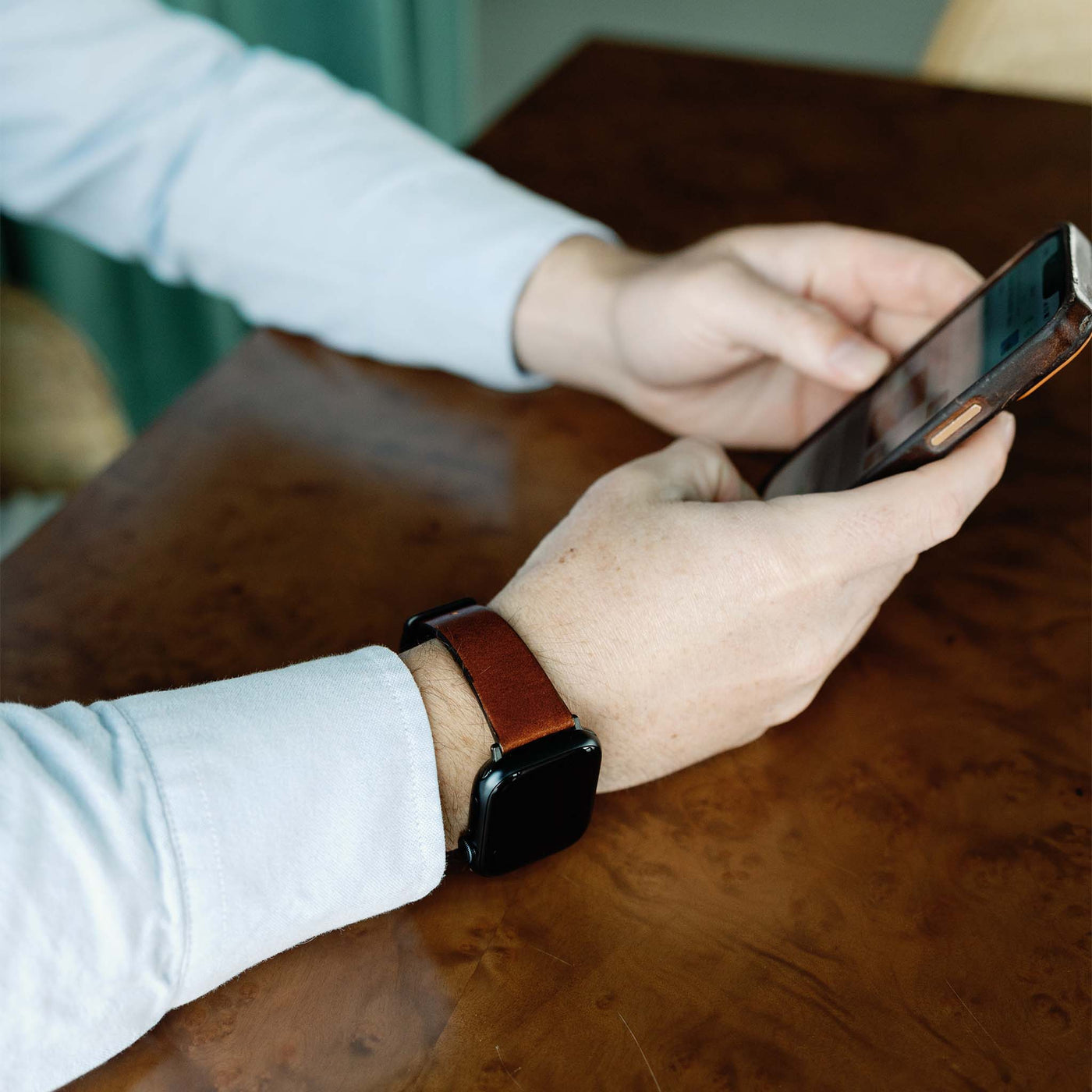 Handcrafted Leather Apple Watch Strap