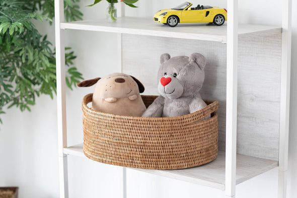 Artifacts Rattan™ Oval Basket: Honey Brown