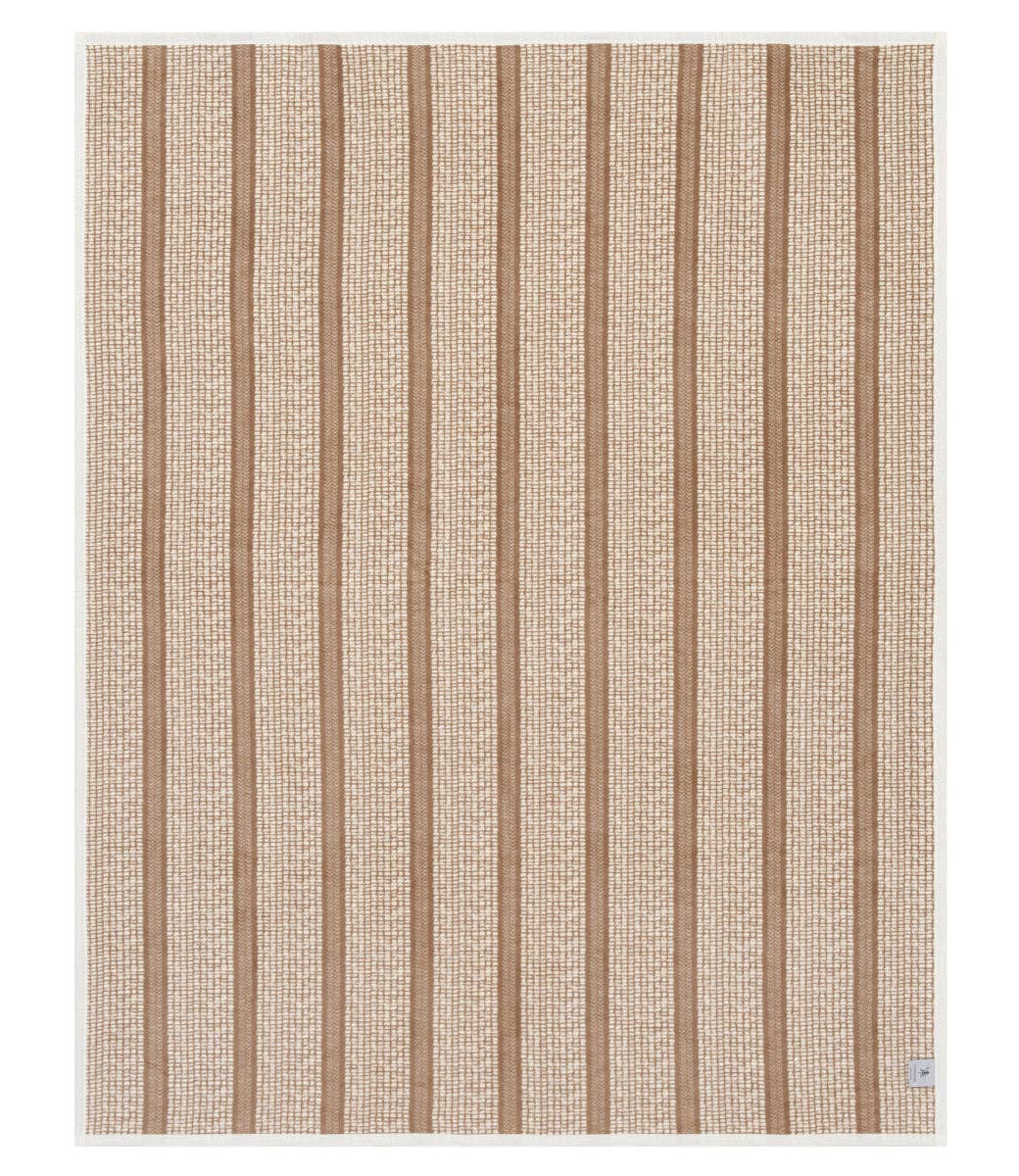 Market Stripe Sepia Blanket