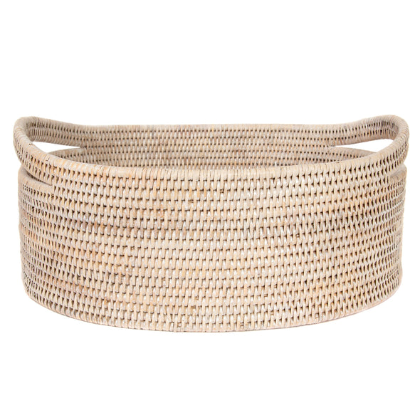 Artifacts Rattan™ Oval Basket: Honey Brown