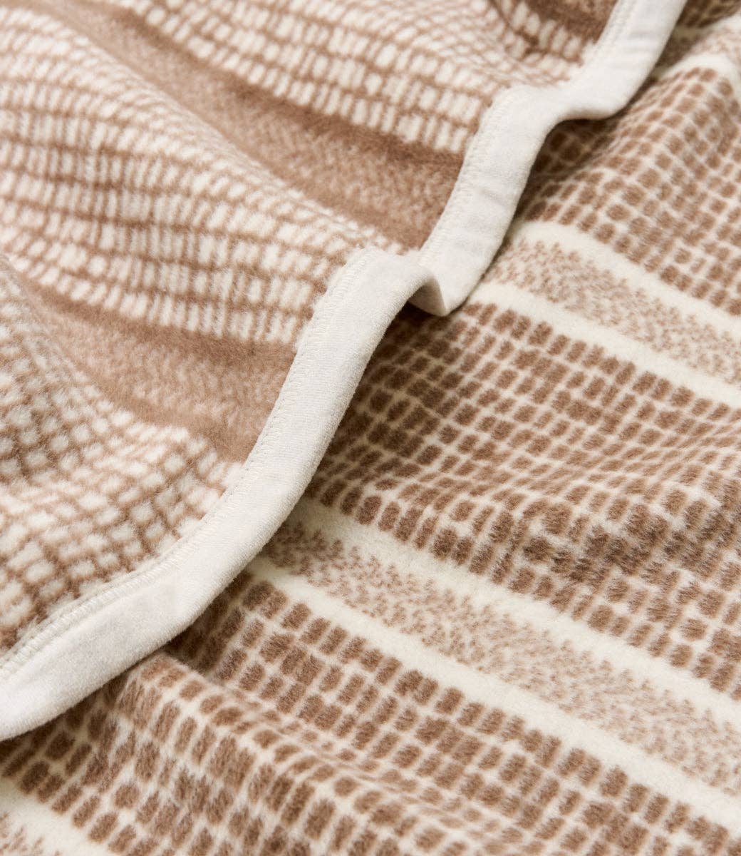 Market Stripe Sepia Blanket