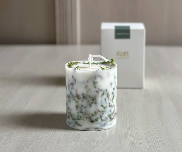 Among the Willows Pillar Flower Candle