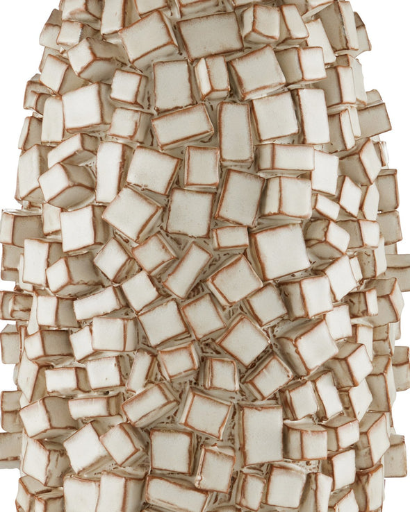 Sugar Cube Ivory Table Lamp