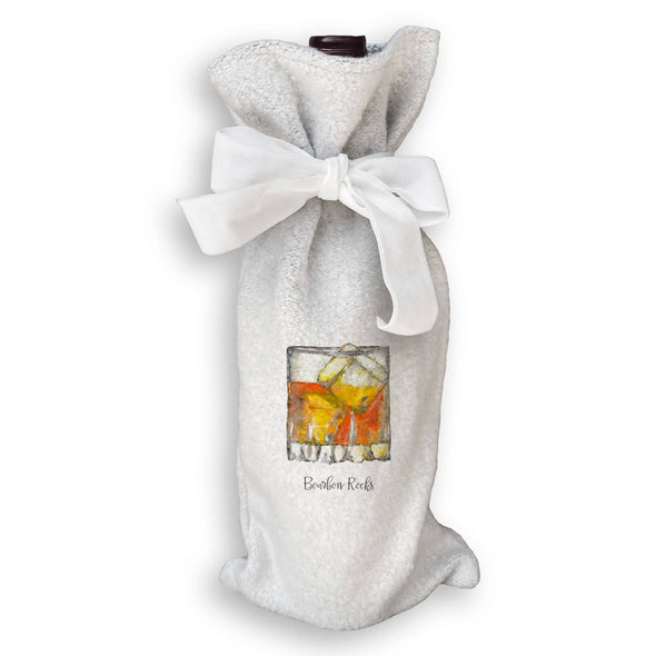 Bourbon Rocks Dishtowel (no words)