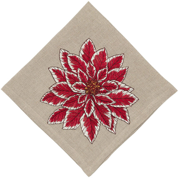 Poinsettia Dinner Napkin