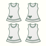 Tennis Dress Cocktail Napkins - Set of 4