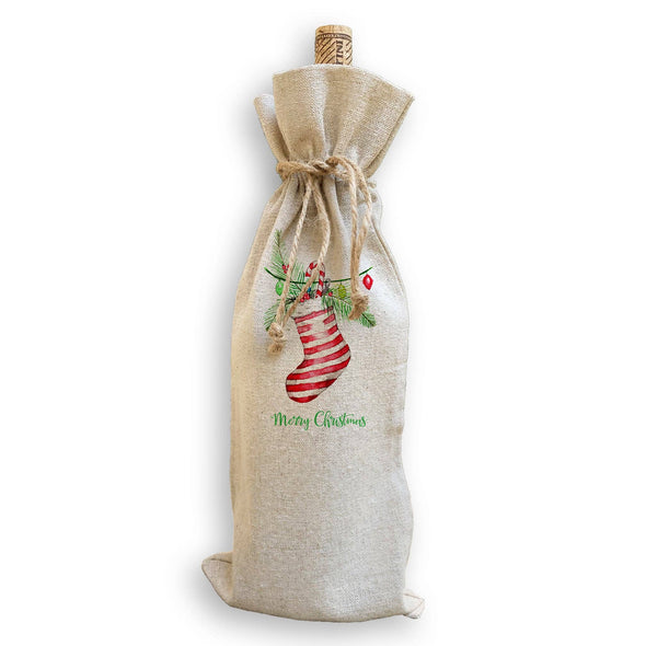 Stocking with Merry Christmas Guest Towel