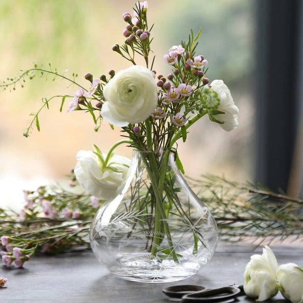 Fern Small Crystal Vase