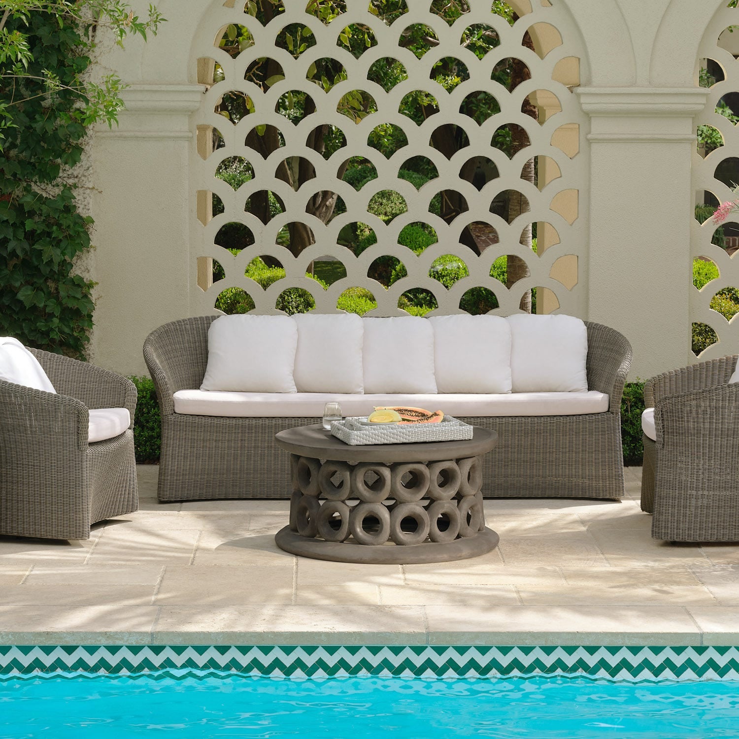 Deborah Outdoor Lounge Swivel Chair