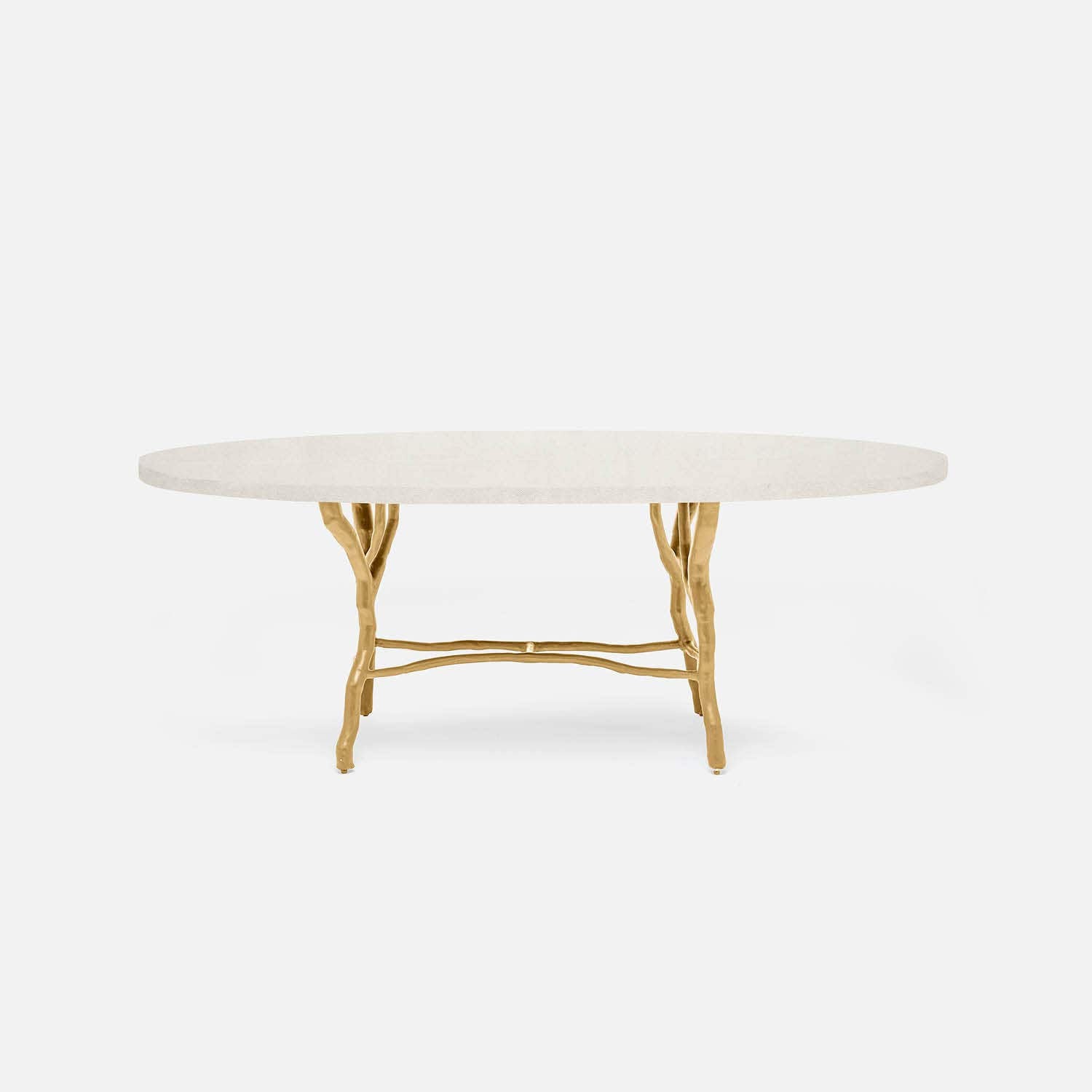 Royce Gold Oval Dining Table