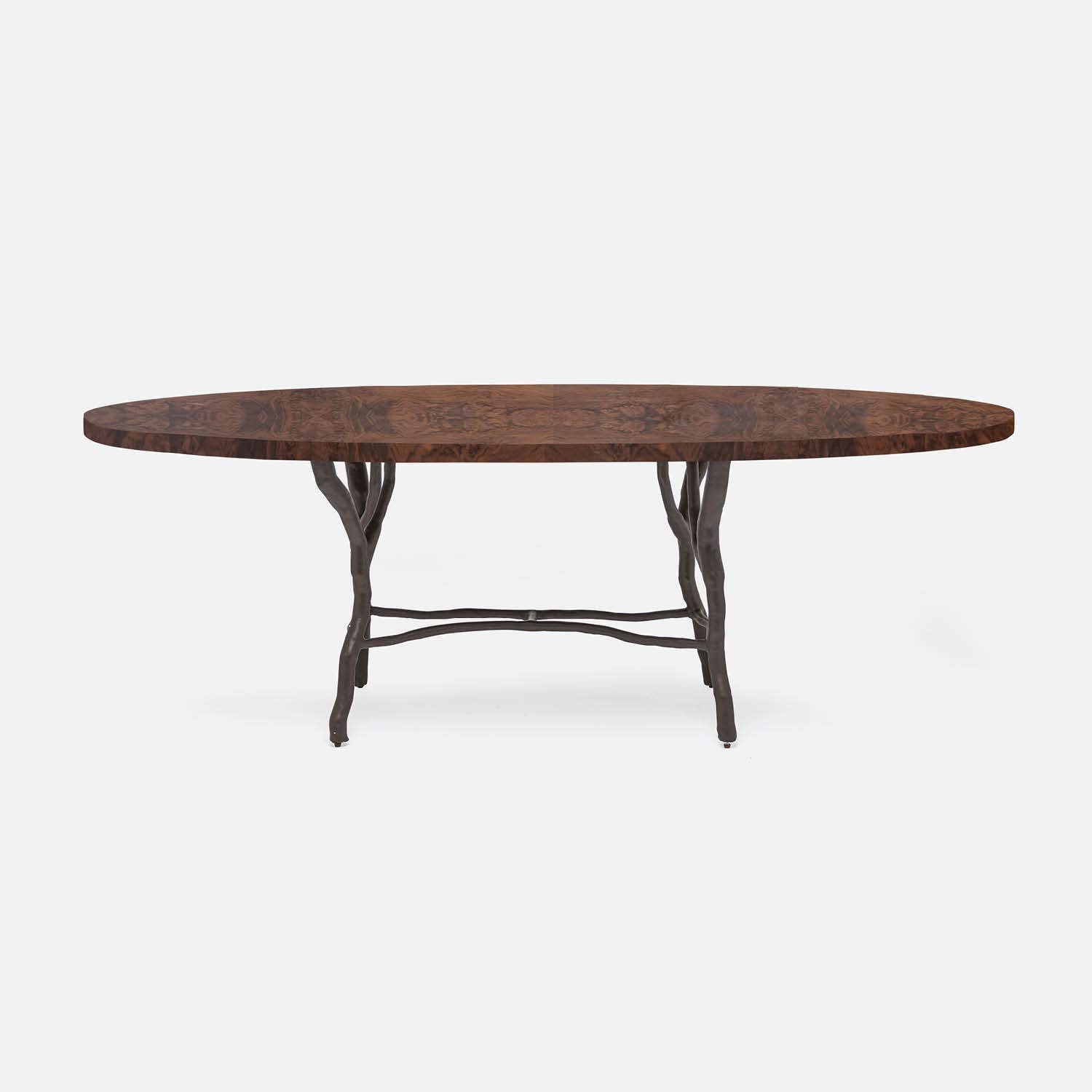 Royce Dark Bronze Oval Dining Table