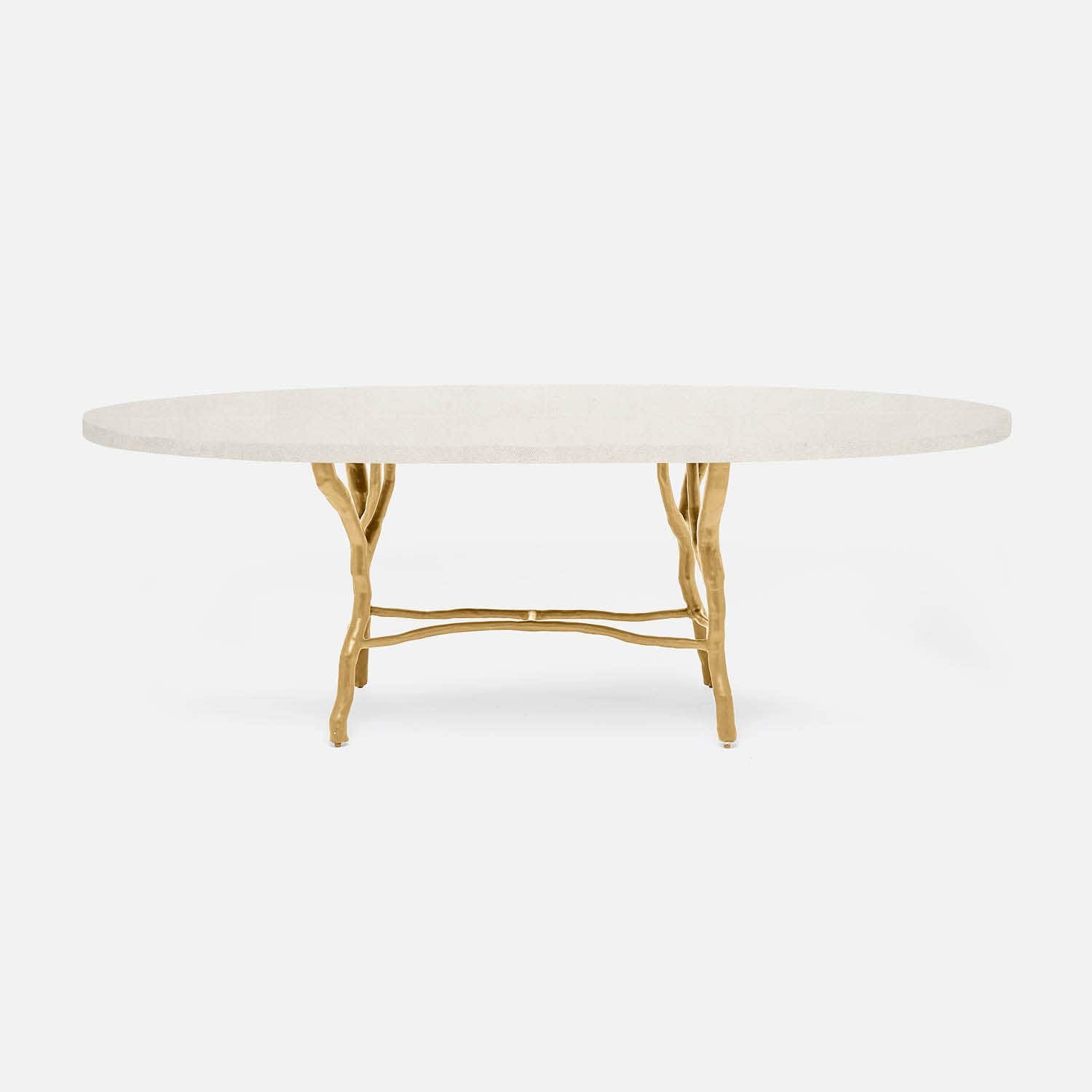 Royce Gold Oval Dining Table