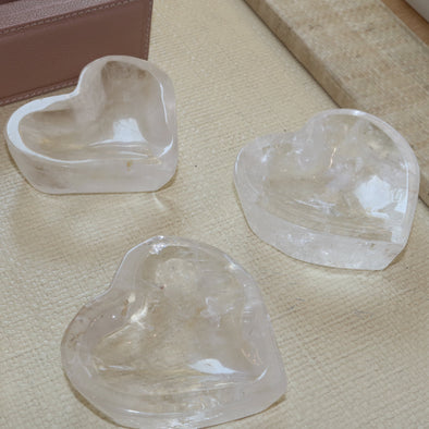 Quartz Cyrstal Heart Dish