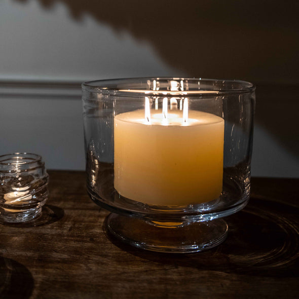 Simon Pearce Three Wick Pillar Candles