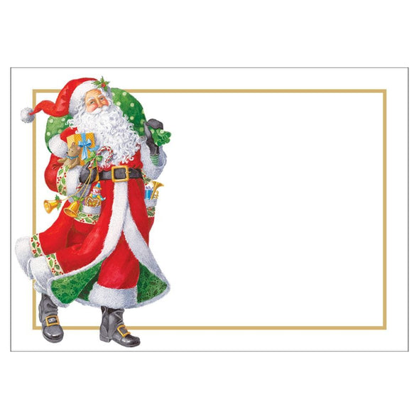 Woodland Santa Self-Adhesive Labels