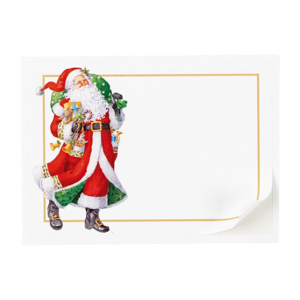 Woodland Santa Self-Adhesive Labels