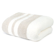 Multi Striped Queen Blanket Chenilla Cloud