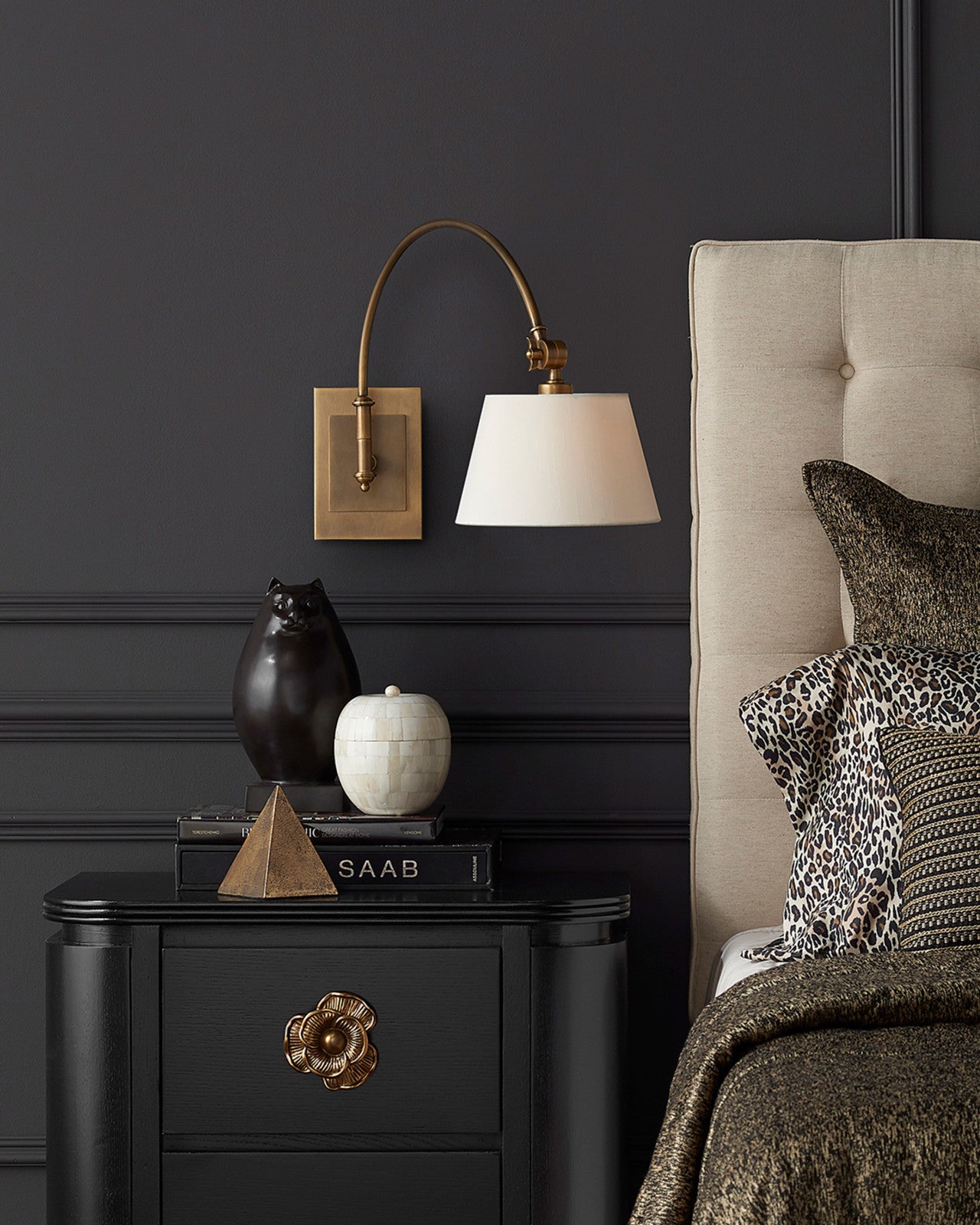 Ashby Swing-Arm Wall Sconce Lighting Currey & Co   