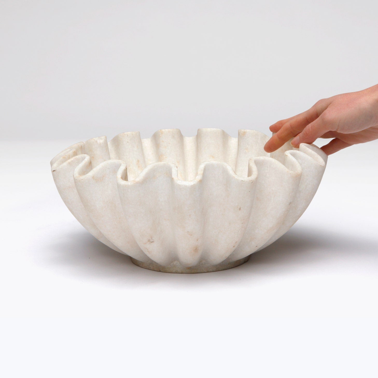 Darci Marble Bowl Home Decor Made Goods 12"D X 5"H  