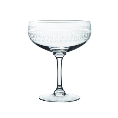 Ovals Crystal Cocktail Glasses