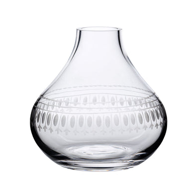 Ovals Small Crystal Vase