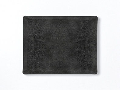 Anthracite Shagreen Vanity Tray