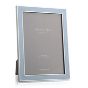 Powder Blue Enamel & Silver Picture Frame