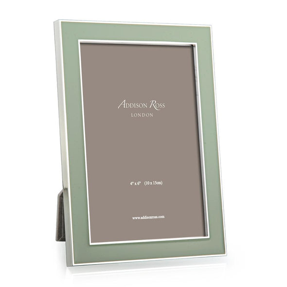 Sage & Silver Enamel Picture Frame Picture Frames Addison Ross   