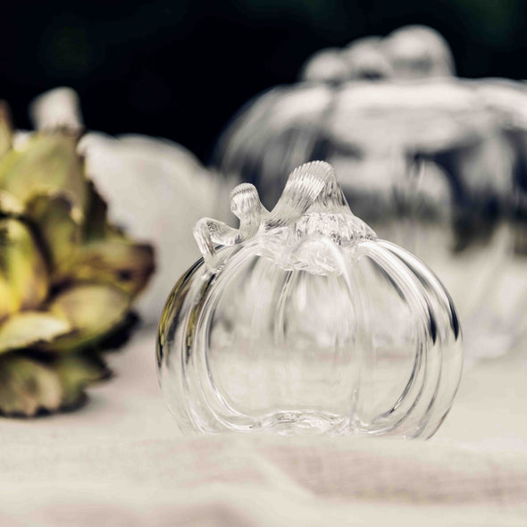 Glass Pumpkin with a Twist