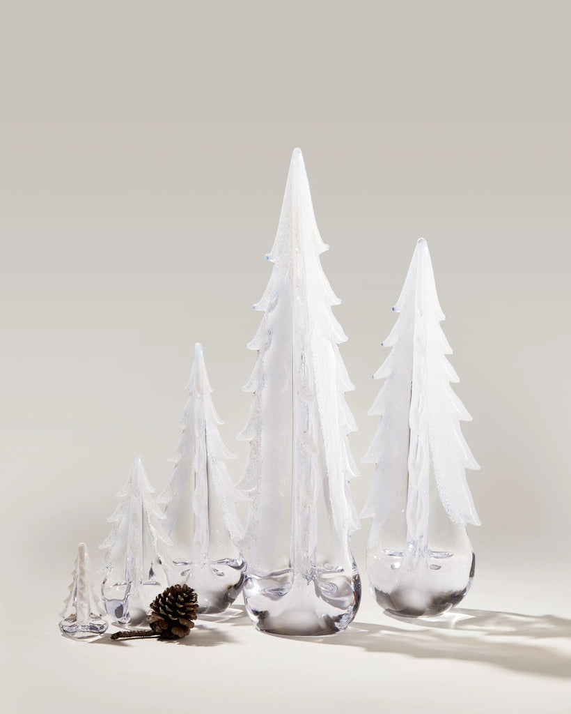 Simon Pearce Snowy Branches Evergreen Tree
