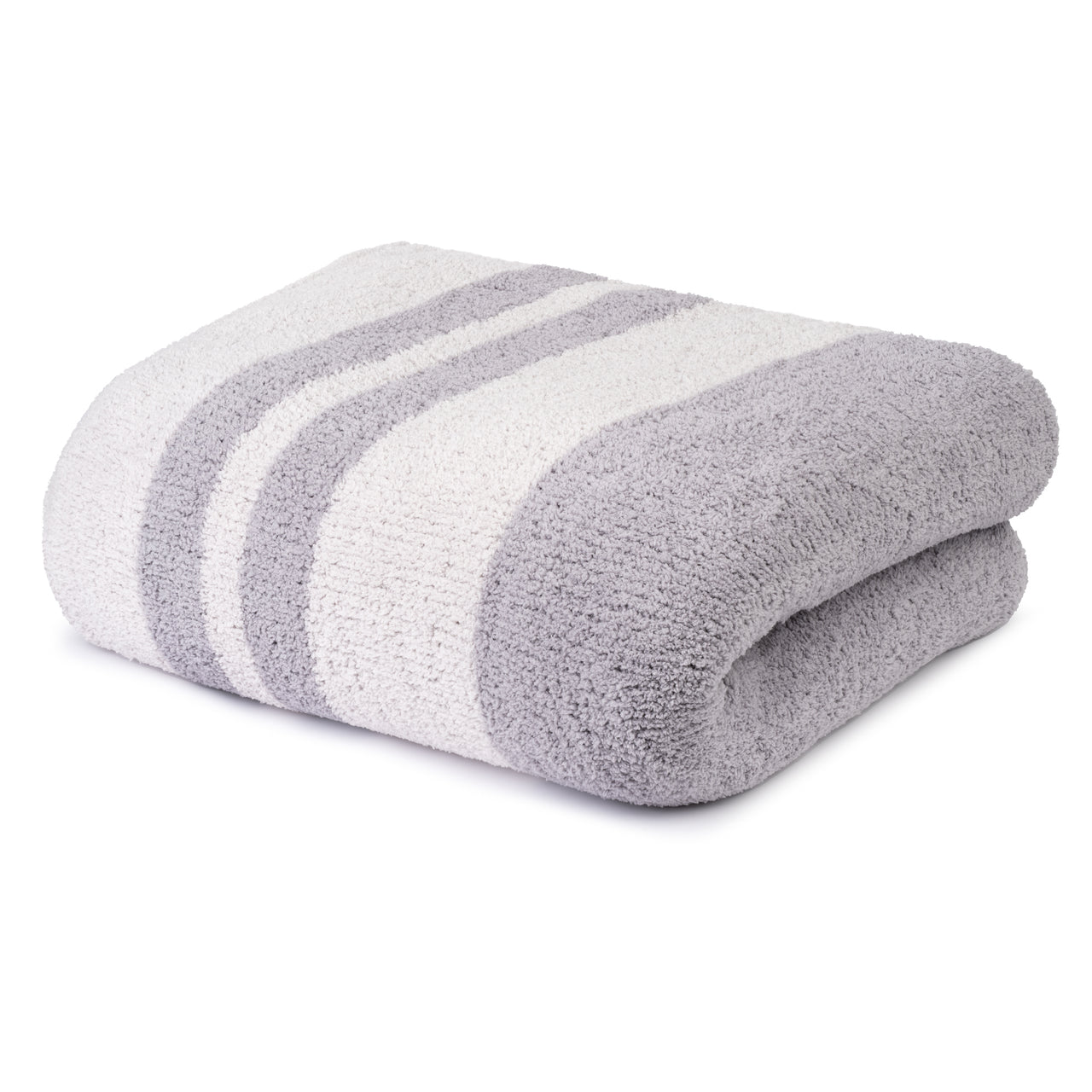 Multi Striped Chenilla Cloud Queen Blanket