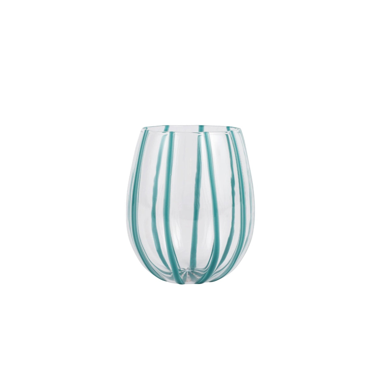 Nuovo Stripe Stemless Wine Glass - INDIVIDUAL