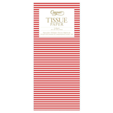 Mini Stripe Tissue Paper in Red