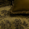 Colette Petite Velvet Ruffle Euro Bedding Linen Salvage Euro Topaz 