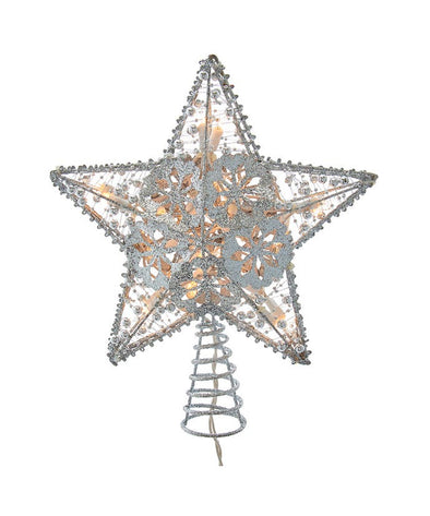 20-Light Silver Star Treetop