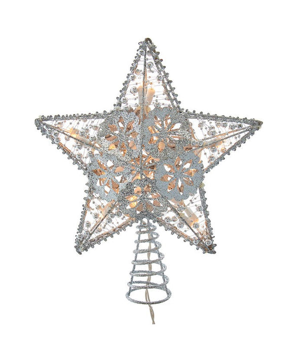 20-Light Silver Star Treetop