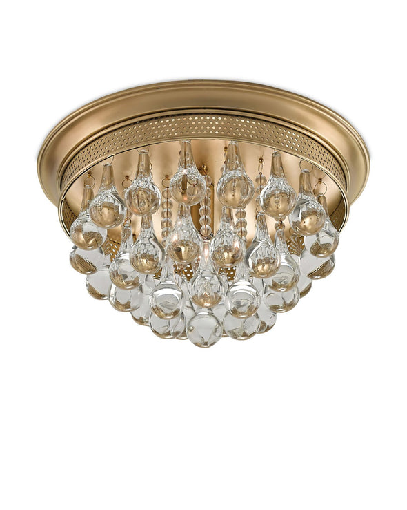 Worthing Brass Flush Mount